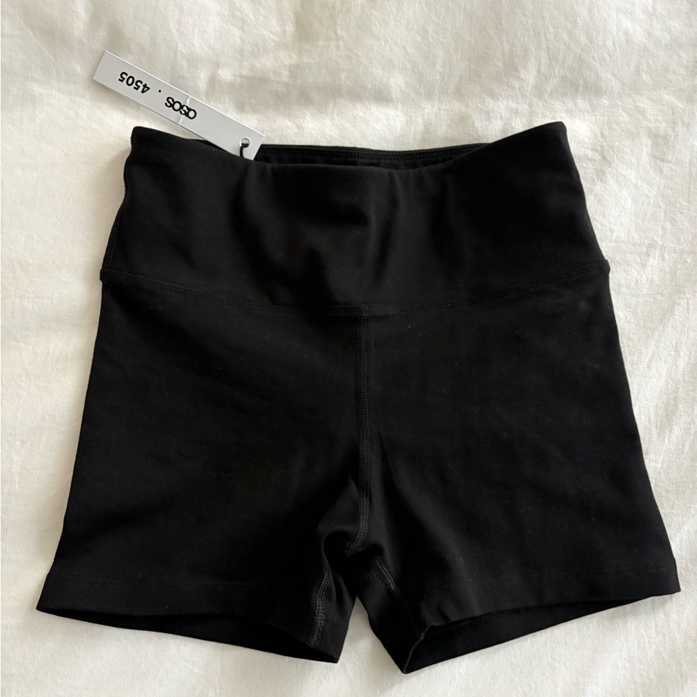ASOS Black High-Waist Bike Shorts